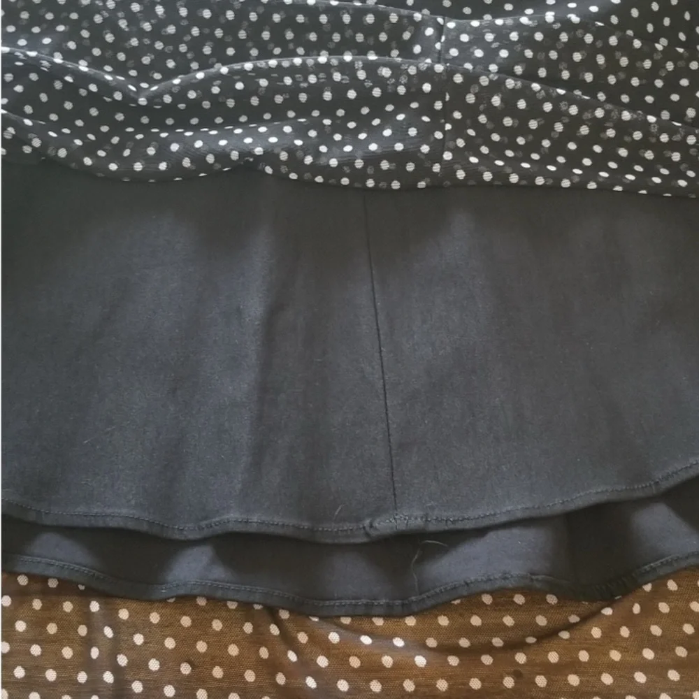 Rocksteady Black and White Polka Dot Swing Dress Size S - Picture 4 of 7